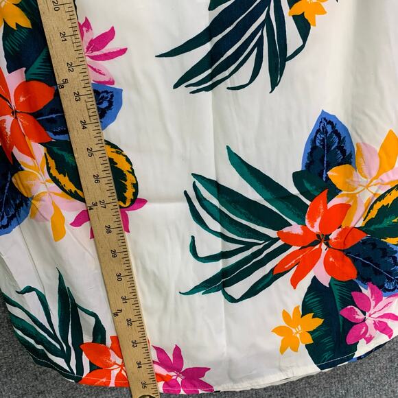 NEW Sleeveless Tie-Neck Shift Dress for Women SZ XS Tropical Floral - Picture 5 of 10